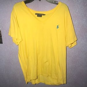 Yellow Ralph Lauren shirt